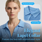 Women's Short Sleeve Knit Button-Down Shirt