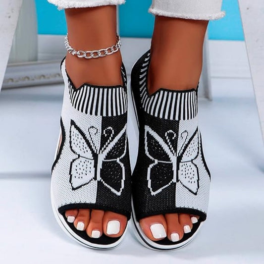 🦶✨Breathable Peep-Toe Platform Sandals – Soft EVA Sole, Adjustable Straps, 2-Inch Height Boost – Go from Beach to Brunch in Style 🥑🍹