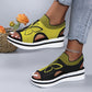 🦶✨Breathable Peep-Toe Platform Sandals – Soft EVA Sole, Adjustable Straps, 2-Inch Height Boost – Go from Beach to Brunch in Style 🥑🍹