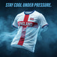 ⚽️60% OFF England Football Tee – Red Cross & Flag Graphic, Athletic Fit, Breathable for World Cup 2026 🏆⚽