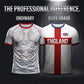 ⚽️60% OFF England Football Tee – Red Cross & Flag Graphic, Athletic Fit, Breathable for World Cup 2026 🏆⚽