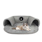 📢📢40% OFF !! ⏰Plush 2-in-1 Cat Tunnel Bed
