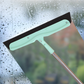 Magic broom sweeping the floor