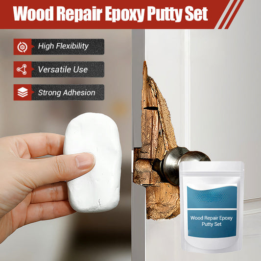 🛠️ Wood Repair Putty Kit with Colour Tint | Epoxy Wood Filler for Holes & Cracks | Sandable & Screw-Holding Furniture Restorer