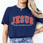 Women's Funny Jesus Print T-Shirt