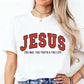 Women's Funny Jesus Print T-Shirt