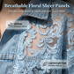 ⌛Limited-time offer-Women's Loose Floral Lace Patchwork Denim Jacket