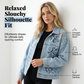 ⌛Limited-time offer-Women's Loose Floral Lace Patchwork Denim Jacket
