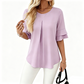 Women's Ruffled Short Sleeve Blouse