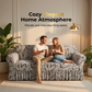 High-Stretch Sofa Slipcover – Ruffled Hem & Full Protection
