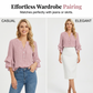 Elegant Ruffle Sleeve V-Neck Blouse