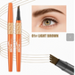 🌸LAST DAY SALE: ONLY ￡8.99!!🎁✨Waterproof Four-Fork Liquid Eyebrow Pencil