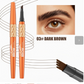 🌸LAST DAY SALE: ONLY ￡8.99!!🎁✨Waterproof Four-Fork Liquid Eyebrow Pencil