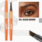🌸LAST DAY SALE: ONLY ￡8.99!!🎁✨Waterproof Four-Fork Liquid Eyebrow Pencil
