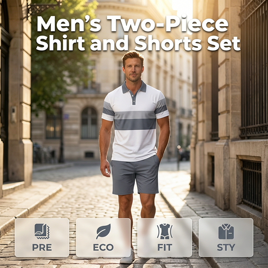 👕Men's Two-Piece Shirt and Shorts Set