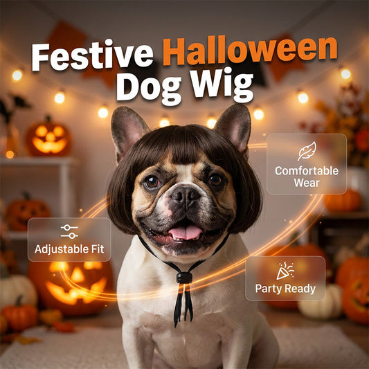 🐱LAST DAY SALE: ONLY ￡9.99!!🎁✨Funny Pet Wig Set