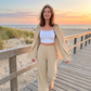 Women's Soft Casual Top & Wide-Leg Pants Set