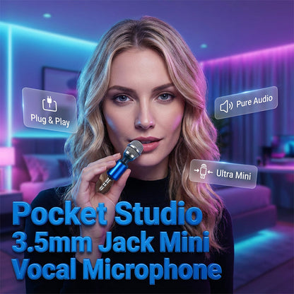 🎵LAST DAY SALE: ONLY ￡8.99!!🎁✨3.5mm Jack Mini Vocal Microphone