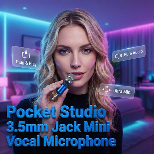 🎵LAST DAY SALE: ONLY ￡8.99!!🎁✨3.5mm Jack Mini Vocal Microphone