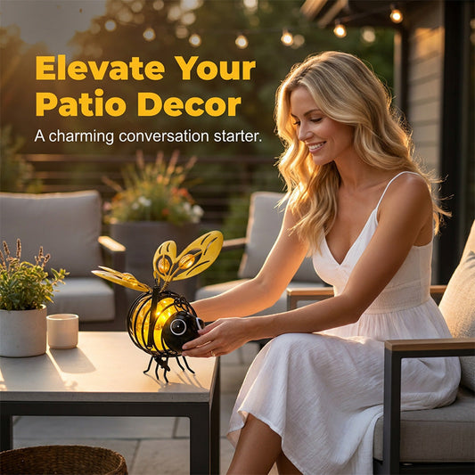🔥 LIMITED-TIME 50% OFF! 🐝✨Hanging Solar Bee Light – Warm Amber Glow, Flicker-Free, Perfect for Garden Parties, Camping, or Kids’ Rooms – Spread Joy Day and Night 🌞🌜