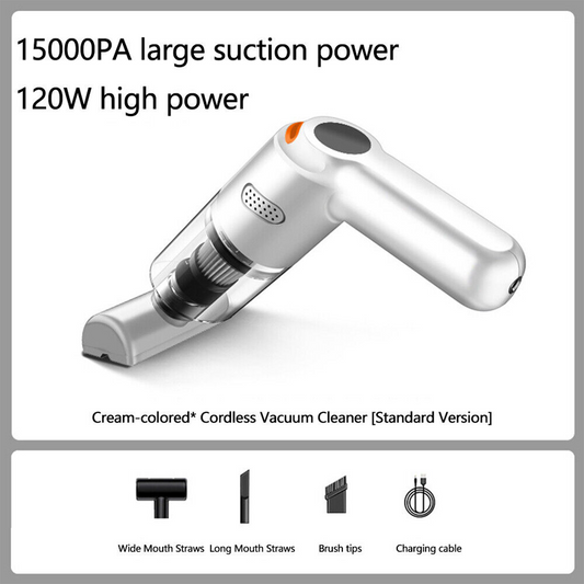 🔥LAST DAY SALE 50% OFF⚡50K+ SOLD🔋High-Power Cordless Vacuum Cleaner Kit for Car🚗Strong Suction💨Rechargeable Handheld⚡Full Accessory Car Interior Cleaner
