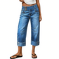👖New Arrival💙Women Wide Leg Cropped Jeans Button High Waist Denim Pants