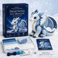 ⛄🌟DIY Ice Dragon Felt Patchwork Kit Arctic Winter Guardian Sewing Set