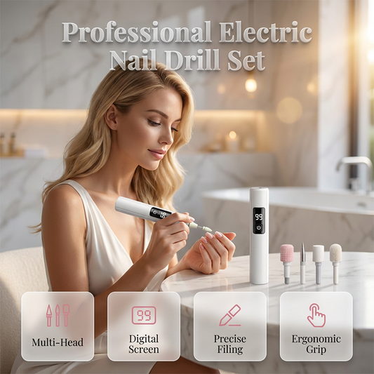 🥳2026 HOT SALE🥳💞50K+ SOLD!💅✨ 50% OFF! Professional Electric Nail Polisher – Smooths thick nails, 99-speed display. Multiple heads for shaping & buffing. Salon at home! 🌟💎