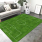 Soccer Field Non-Slip Area Rug