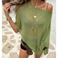 Women's Hollow Out Knit Shawl Poncho