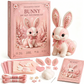 🎀50% OFF | Pink Enchanted Forest DIY Felt Patchwork Kit – Pre-Cut Pieces & Step-by-Step Guide, Relaxing Screen-Free Craft!