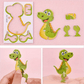 🦖 65% OFF! 🧩 EDUCATIONAL 3D PUZZLE - 50-Piece Cartoon Dinosaur Set with Vibrant Colors, Develops Creativity & Spatial Thinking for Ages 4+ 🎨✨