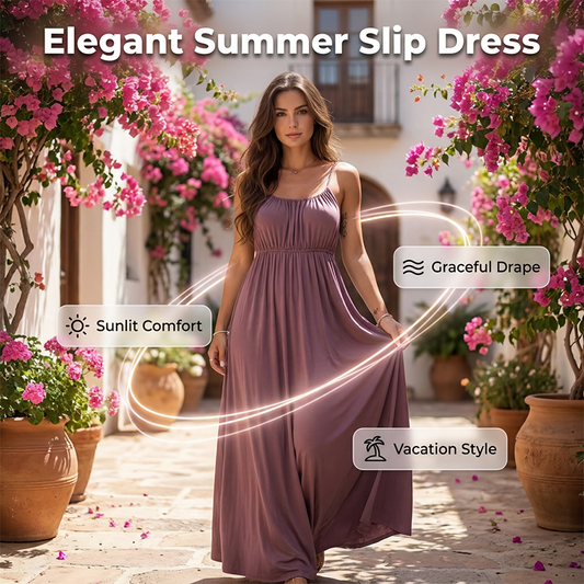Women's Drawstring Spaghetti Strap Dress