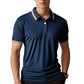 🚆 Men's Contrast Lapel Quick-Dry Short Sleeve T-Shirt – A crisp, collared look without the weight of a full polo. Quick-dry, crease-resistant fabric for busy mornings & commutes. Pairs perfectly with chinos, jeans & shorts 🕶️