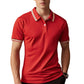 🚆 Men's Contrast Lapel Quick-Dry Short Sleeve T-Shirt – A crisp, collared look without the weight of a full polo. Quick-dry, crease-resistant fabric for busy mornings & commutes. Pairs perfectly with chinos, jeans & shorts 🕶️