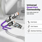 Multi-Functional 4-in-1 Fast Charging Cable