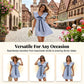 Women's V Neck Babydoll Mini Dress