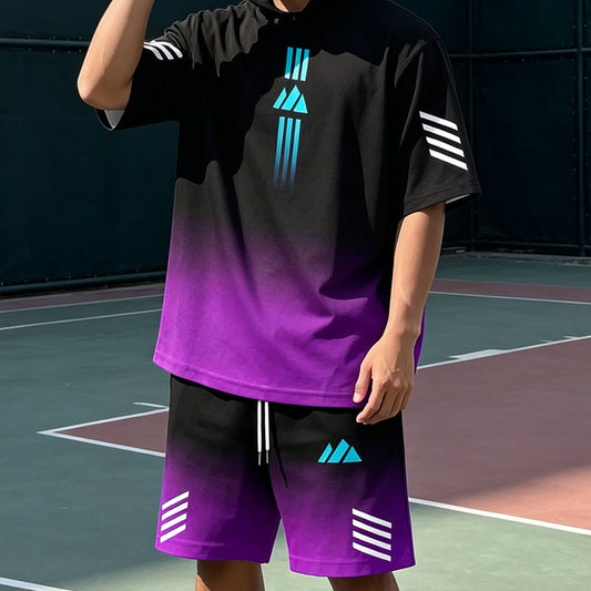 👕🩳Men's Summer T-Shirt & Shorts Two-Piece Set