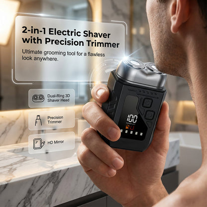 📢📢50% OFF !! ⏰2-In-1 Electric Shaver With Precision Trimmer