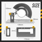 Angle Grinder Cutting Stand with Protective Cover Kit – 0-45° Adjustable, 0-40mm Depth, Fits 4"-5" (100-125mm) Grinders, Iron+ABS, 11 Pcs with Dust Hose & Blades 🔧