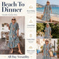 Women's V-Neck Paisley Print Dress
