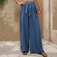 ⏳LAST DAY SALE ONLY￡16.99!!🌸Women's High-Waisted Tie-Front Wide-Leg Pants