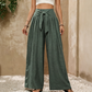 ⏳LAST DAY SALE ONLY￡16.99!!🌸Women's High-Waisted Tie-Front Wide-Leg Pants