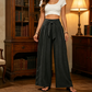 ⏳LAST DAY SALE ONLY￡16.99!!🌸Women's High-Waisted Tie-Front Wide-Leg Pants