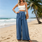 ⏳LAST DAY SALE ONLY￡16.99!!🌸Women's High-Waisted Tie-Front Wide-Leg Pants
