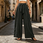 ⏳LAST DAY SALE ONLY￡16.99!!🌸Women's High-Waisted Tie-Front Wide-Leg Pants