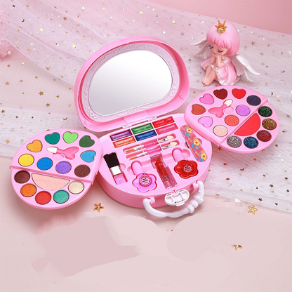 🏆LIMITED TIME 49% OFF💄Kids Washable Makeup Toy Set with Portable Pink Handbag