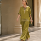 Women's Two-Piece Wide Leg Pants Set