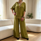 Women's Two-Piece Wide Leg Pants Set