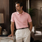 Men's Contrast Collar Printed Lapel T-Shirt